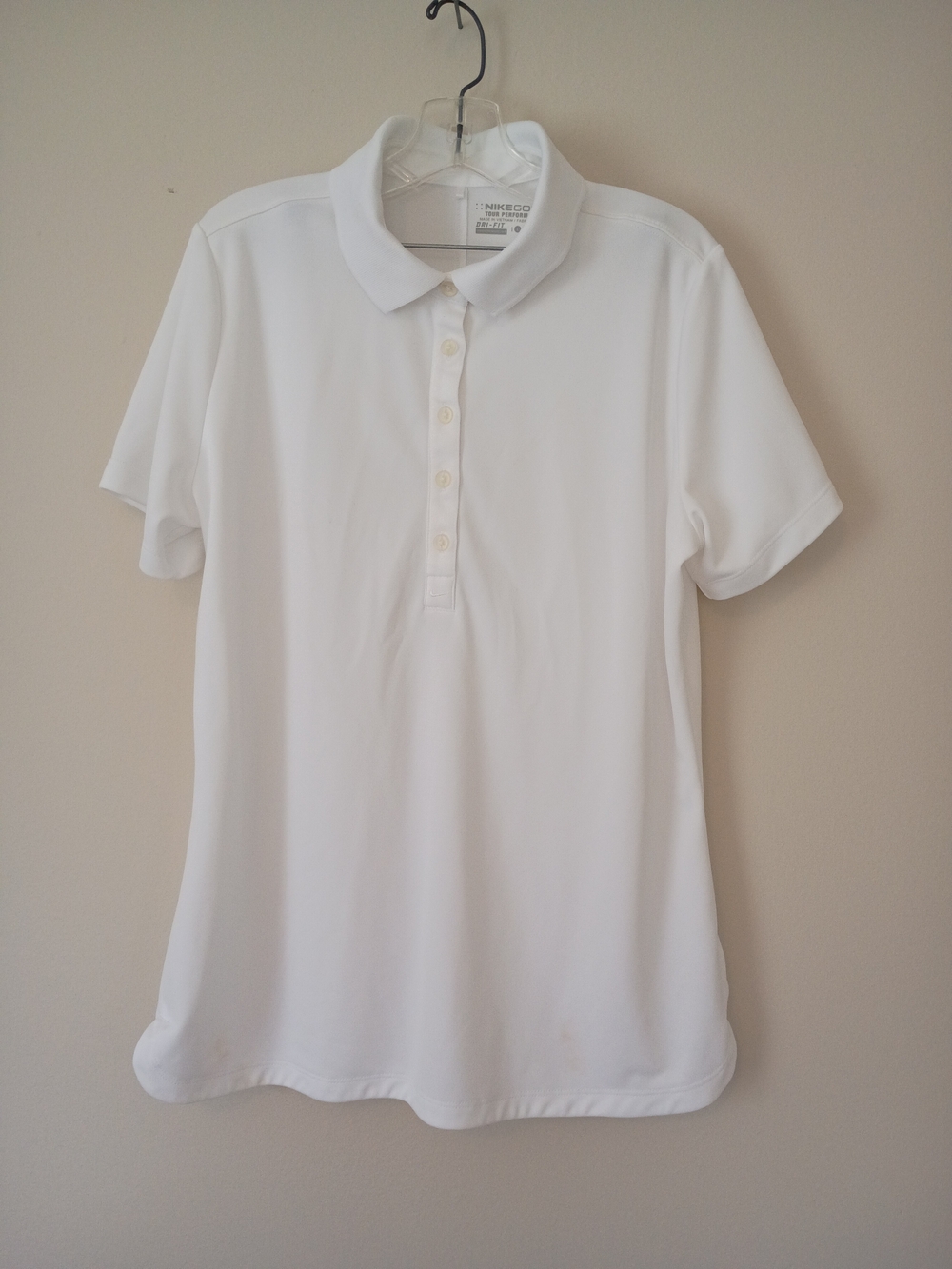 Nike Women’s White Short-Sleeve Polo Shirt